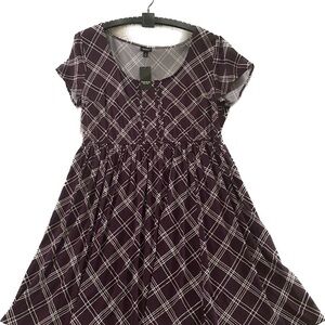 Torrid Purple Pleated Dress